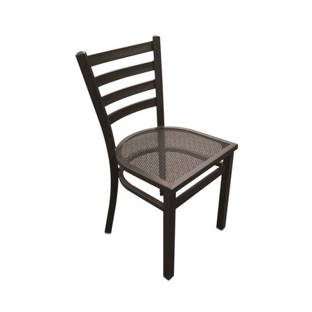 Holland Bar Stool Co Outdoor 400 Jackie 18 in. Chair with Black Wrinkle Finish OD400